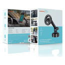 Porodo Blue Suction Cup Magnetic Car Phone Mount with Dashboard & Windshield Mounting - Black [O] - ستاند سيارة مناسب لجميع انواع الاجهزة - ماق سيف - شفط بدون شحن - دوران 360 درجة
