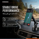 Porodo Blue Suction Cup Magnetic Car Phone Mount with Dashboard & Windshield Mounting - Black [O] - ستاند سيارة مناسب لجميع انواع الاجهزة - ماق سيف - شفط بدون شحن - دوران 360 درجة