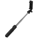 Porodo Blue FlexiTripod Selfie Stick with Foldable Tripod - Black [O] - ستاند تصوير + عصا سيلفي - لجميع انواع الاجهزة - ريموت بلوتوث - بورودو