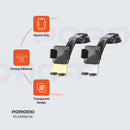 Porodo Crystal Mount Extended Base - Black - ستاند سيارة مناسب لجميع انواع الاجهزة - بورودو