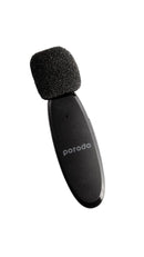 Porodo Wireless Lavalier Microphone & Charging Case Lightning/Type-C/3.5mm AUX In/Out [O] - ميكروفون - تصوير - عدد 2 ميكروفون - فتحة شحن أيفون + فتحة شحن تايب سي - بورودو - كفالة 24 شهر