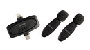 Porodo Wireless Lavalier Microphone & Charging Case Lightning/Type-C/3.5mm AUX In/Out [O] - ميكروفون - تصوير - عدد 2 ميكروفون - فتحة شحن أيفون + فتحة شحن تايب سي - بورودو - كفالة 24 شهر