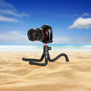Porodo Flexible Tripod Stand - Black [O] - ستاند ترايبود متنقل للهاتف او الكاميرا - بورودو - متعدد الارتفاعات والزوايا