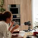 Porodo Flexible Tripod Stand - Black [O] - ستاند ترايبود متنقل للهاتف او الكاميرا - بورودو - متعدد الارتفاعات والزوايا