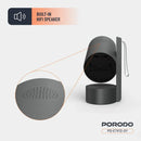 Porodo Full HD Smart Projector - Gray - بروجكتور متنقل + بطارية تدوم حتى 2 ساعة شغل متواصل - كفالة 12 شهر