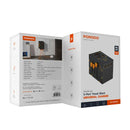 Porodo GaN 5-Port Travel Block Universal Charger - 65w [O] - بلاك حائط شحن دولي - بورودو - 4 منافذ تايب سي - 1 منفذ يو اس بي - 1 منفذ كهرباء - قوة 65 واط - كفالة 24 شهر