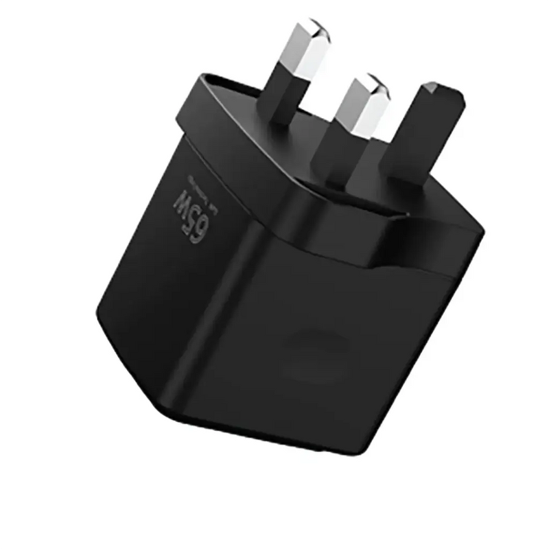 Porodo GaN 65W Multi-Port Wall Charger - Black - بلاك شاحن حائط - فتحتين تايب سي - فتحة يو اس بي - قوة 65 واط - بورودو - كفالة 24 شهر
