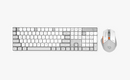 Porodo Gaming Wireless Keyboard Mouse Set 2.4GHz 1600 DPI - White [O] - كيبورد لوحة مفاتيح + ماوس - بلوتوث وايرلس - لجميع اجهزة الايباد والتابلت والاجهزة اللوحية