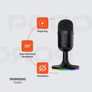 Porodo Gaming Omni-Directional USB Microphone - Black [O] - ميكروفون - تصوير - خاصية استقبال الصوت من جميع الاتجاهات - بورودو - كفالة 24 شهر