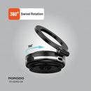 Porodo HS05 Vacuseal MagSafe Magnetic Mount - Black - ستاند سيارة مناسب لجميع انواع الاجهزة - شفط - ماغ سيف - بورودو