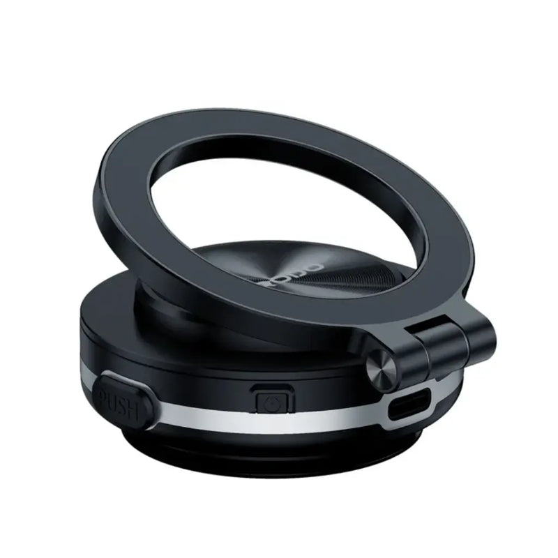 Porodo HS05 Vacuseal MagSafe Magnetic Mount - Black - ستاند سيارة مناسب لجميع انواع الاجهزة - شفط - ماغ سيف - بورودو