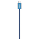 Porodo High-Speed USB-C Braided Cable Charging & Data Transfer - Blue -  سلك شحن - بورودو - تايب سي الي  تايب سي - طول 1 متر - قوة 60 واط - كفالة 12 شهر