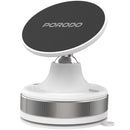 Porodo Vacuseal Vacuum  Suction Magnetic Phone  Mount - White [O] - ستاند سيارة مناسب لجميع انواع الاجهزة - شفط بدون شحن - بورودو