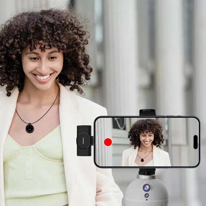 Porodo Lavalier Microphones Type-C Connector With Lightning Adapter [O] - مايكروفون للتصوير - عدد 2 ميكروفون - منفذ شحن أيفون لايتينينغ + منفذ شحن تايب سي - بورودو - كفالة 24 شهر