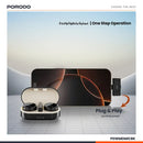 Porodo Lavalier Microphones Type-C Connector With Lightning Adapter [O] - مايكروفون للتصوير - عدد 2 ميكروفون - منفذ شحن تايب سي - بورودو - كفالة 12 شهر