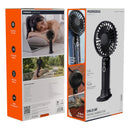 Porodo Lifestyle Chillo Air Portable Handheld Fan with LED Display - Black [O] - مروحة متنقلة - سرعات متعددة - برودو -  كفالة 12 شهر