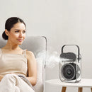 Porodo Lifestyle Chillo Aqua Portable Mist Fan with 500mL Large Water Tank - Black [O] - مروحة متنقلة - 3 سرعات مختلفة + تنك للماء البارد - برودو -  كفالة 12 شهر