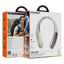 Porodo Lifestyle Chillo Zen Neck-Hanging Cooling Fan with Intelligent Digital Display - Bige [O] - مروحة تبريد للرقبة - سرعة تبريد عالية - 5 مستويات للتبريد - برودو -  كفالة 12 شهر