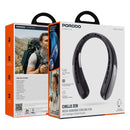Porodo Lifestyle Chillo Zen Neck-Hanging Cooling Fan with Intelligent Digital Display - Black [O] - مروحة تبريد للرقبة - سرعة تبريد عالية - 5 مستويات للتبريد - برودو -  كفالة 12 شهر