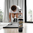 Porodo Lifestyle Grip & Mix Protein Shaker Bottle - Black [O] - مطارة + خلاط + ستاند ماق سيف - بورودو