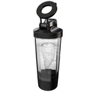 Porodo Lifestyle Grip & Mix Protein Shaker Bottle - Black [O] - مطارة + خلاط + ستاند ماق سيف - بورودو