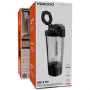 Porodo Lifestyle Grip & Mix Protein Shaker Bottle - Black [O] - مطارة + خلاط + ستاند ماق سيف - بورودو