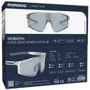 Porodo Lifestyle Horizon Ultra-Light Sports Eyewear - Grey [O] - نظارة رياضية - عالية الجودة - بورودو - كفالة 12 شهر
