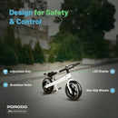 Porodo Lifestyle JoyCruiser Kids Electric Bike - White [O] -دراجة كهربائية - برودو - كفالة 24 شهر