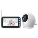 Porodo Lifestyle Lumi Baby Smart Monitor with Camera and Display Screen - Silver [O] - كاميرا داخلية + شاشة  برودو - كفالة 24 شهر