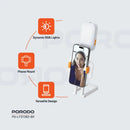 Porodo Lifestyle LumiSnap Foldable RGB Fill Light with Phone Stand - BLACK - اضاءة - للتصوير - ستاند للتليفون - بورودو - اضاءات مختلفة