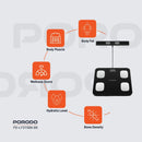 Porodo Lifestyle Precise Analysis Smart Scale - Black - ميزان ذكي - بورودو - كفالة 24 شهر