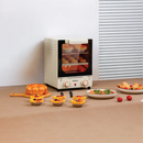 Porodo Lifestyle Vertical Design Temp Glass Mini Oven - White [O] - فرن ميني زجاجي بتصميم عمودي - بورودو - أبيض - كفالة 24 شهر