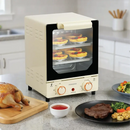 Porodo Lifestyle Vertical Design Temp Glass Mini Oven - White [O] - فرن ميني زجاجي بتصميم عمودي - بورودو - أبيض - كفالة 24 شهر