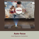 Porodo Lumacast Smart Full HD Projector Auto Focus & Keystone - White - بروجكتور متنقل - كفالة 12 شهر