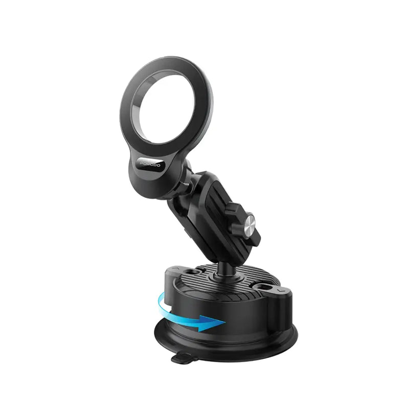 Porodo Magsafe Magnetic Dash & Windshield Mount - Black - ستاند سيارة مناسب لجميع انواع الاجهزة - دوران 360 درجة - ماغ سيف - بورودو