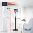 Porodo Phone & Tablet Floor Stand - Black [O] - ستاند لجميع انواع الاجهزة - قابل للتعديل - برودو