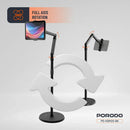 Porodo Phone & Tablet Floor Stand - Black [O] - ستاند لجميع انواع الاجهزة - قابل للتعديل - برودو