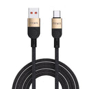 PAWA Levin Braided Cable USB-A to USB-C 3.1A 1.2M DESERT BLACK - سلك شحن تايب سي - باوا - طول 1.2 سم - كفالة 24 شهر