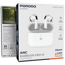 Porodo Soundtec Porodo AP Pro3 ANC - White - سماعة برودو - بلوتوث - كفالة 12 شهر