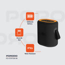 Porodo Soundtec Rave Portable Speaker [O] - سماعة سبيكر - صغيرة الحجم - كفالة 24 شهر