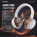 Porodo Soundtec Sonik Wired & Wireless Headphones with Premium Leather Earpads - Black [O] - سماعة رأس بلوتوث - كفالة 12 شهر