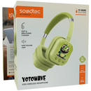 Porodo Soundtec Yotowave Kids Wireless Headphone - Green - سماعة رأس بلوتوث - للأطفال - بورودو - كفالة 24 شهر