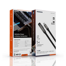 Porodo T-Flow 60W T-Shaped USB-C to USB-C Gaming Cable with 90° Connector & Flat Braided Design - Black [O] -  سلك شحن - بورودو - تايب سي الي  تايب سي - طول 1.2 متر - قوة 60 واط - كفالة 12 شهر
