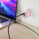 Porodo Tezclarte Quick Wall Charger 30W Dual-Port Fast Charging  - Pink - بلاك شاحن حائط - فتحتين للشحن 30 واط - بورودو - كفالة 24 شهر