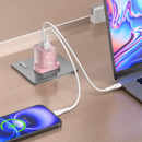 Porodo Tezclarte Quick Wall Charger 30W Dual-Port Fast Charging  - Pink - بلاك شاحن حائط - فتحتين للشحن 30 واط - بورودو - كفالة 24 شهر
