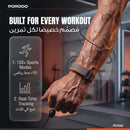 Porodo TrackFit Arc Smart Fitness Tracker With Silicone Strap Black [O] - سوار ذكي - متابعة الصحة + النشاط البدني - بورودو - كفالة 24 شهر