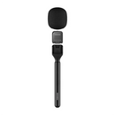 Porodo Two-Device Connect Handheld Lavalier Microphone - Black [O] - ميكروفون - تصوير - خاصية استقبال الصوت من جميع الاتجاهات - بورودو - كفالة 24 شهر