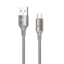 Porodo USB-A To USB-C LED Light Cable - سلك شحن تايب سي - بورودو - طول 1.2 سم - كفالة 24 شهر