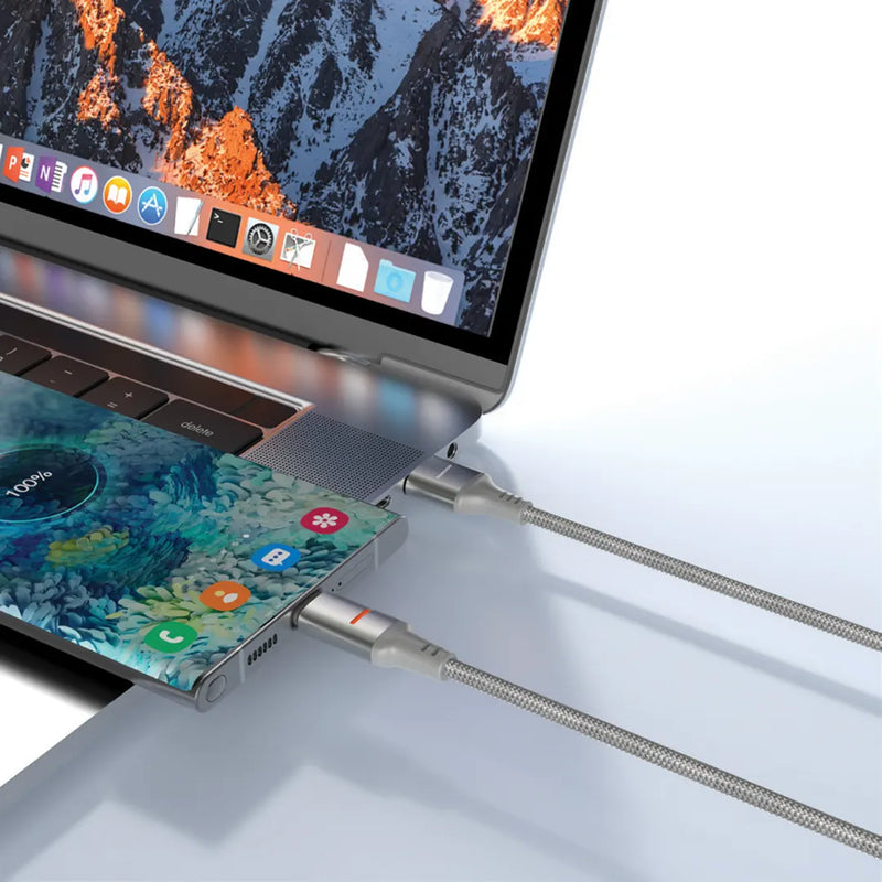 Porodo USB-A To Lightning LED Light Cable - سلك شحن ايفون - بورودو - طول 1.2 سم - كفالة 24 شهر