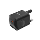 Porodo USB-C Power Delivery Wall Charger - Black - شاحن حائط - قوة 20 واط - منفذ تايب سي  للشحن السريع  - كفالة 12 شهر